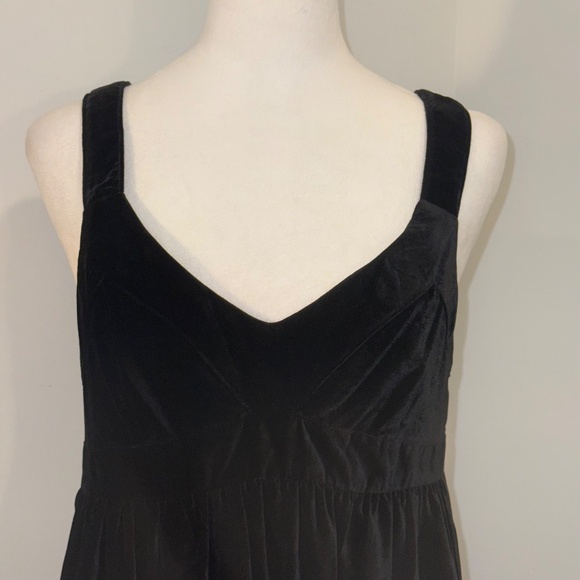 Lands End Canvas 1963 Black Velvet Holiday Dress Size 8 - Picture 2 of 16